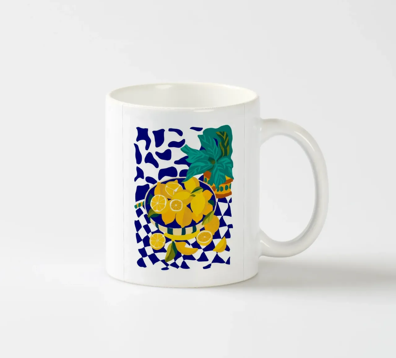 Lemon Pop Art tazza in ceramica da Silk Palette