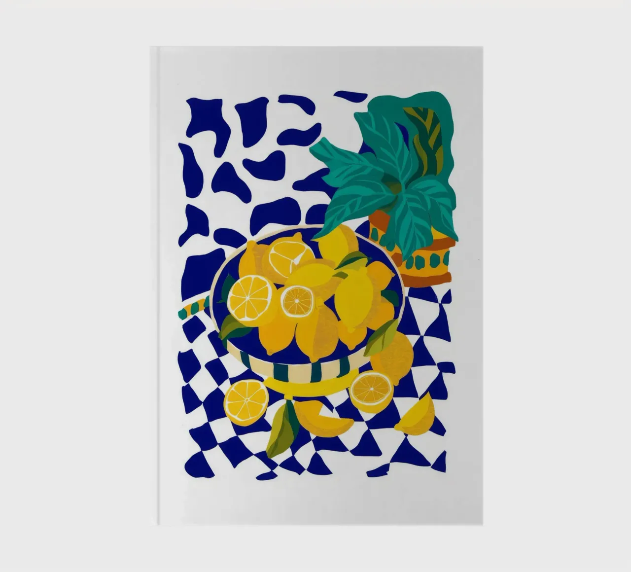 Lemon Pop Art notebook by Silk Palette