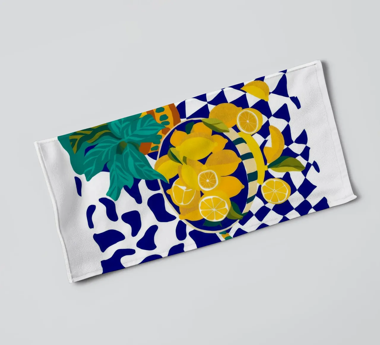 Zitrone Pop Art Handtuch von Silk Palette