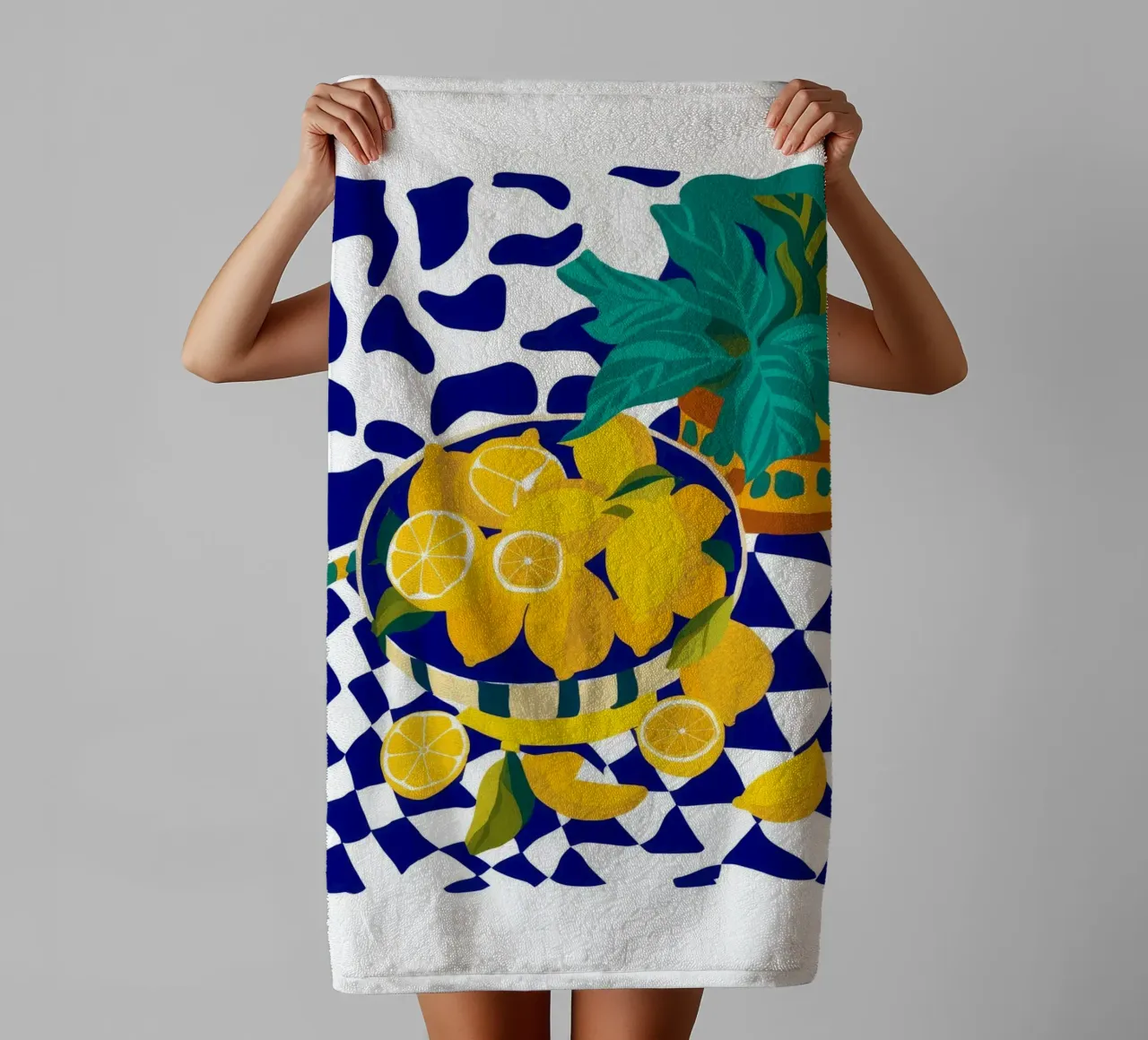 Zitrone Pop Art Handtuch von Silk Palette