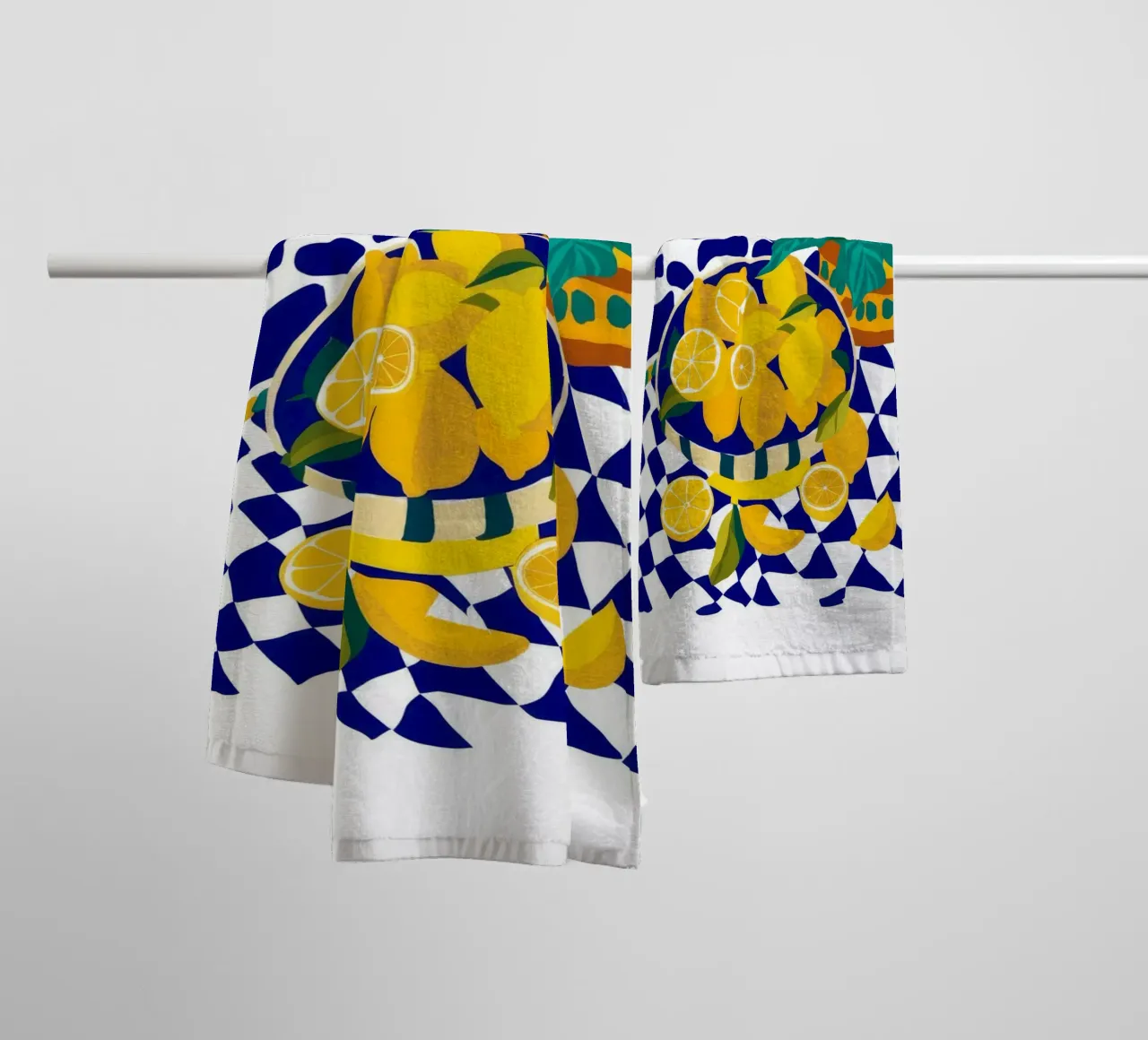Zitrone Pop Art Handtuch von Silk Palette