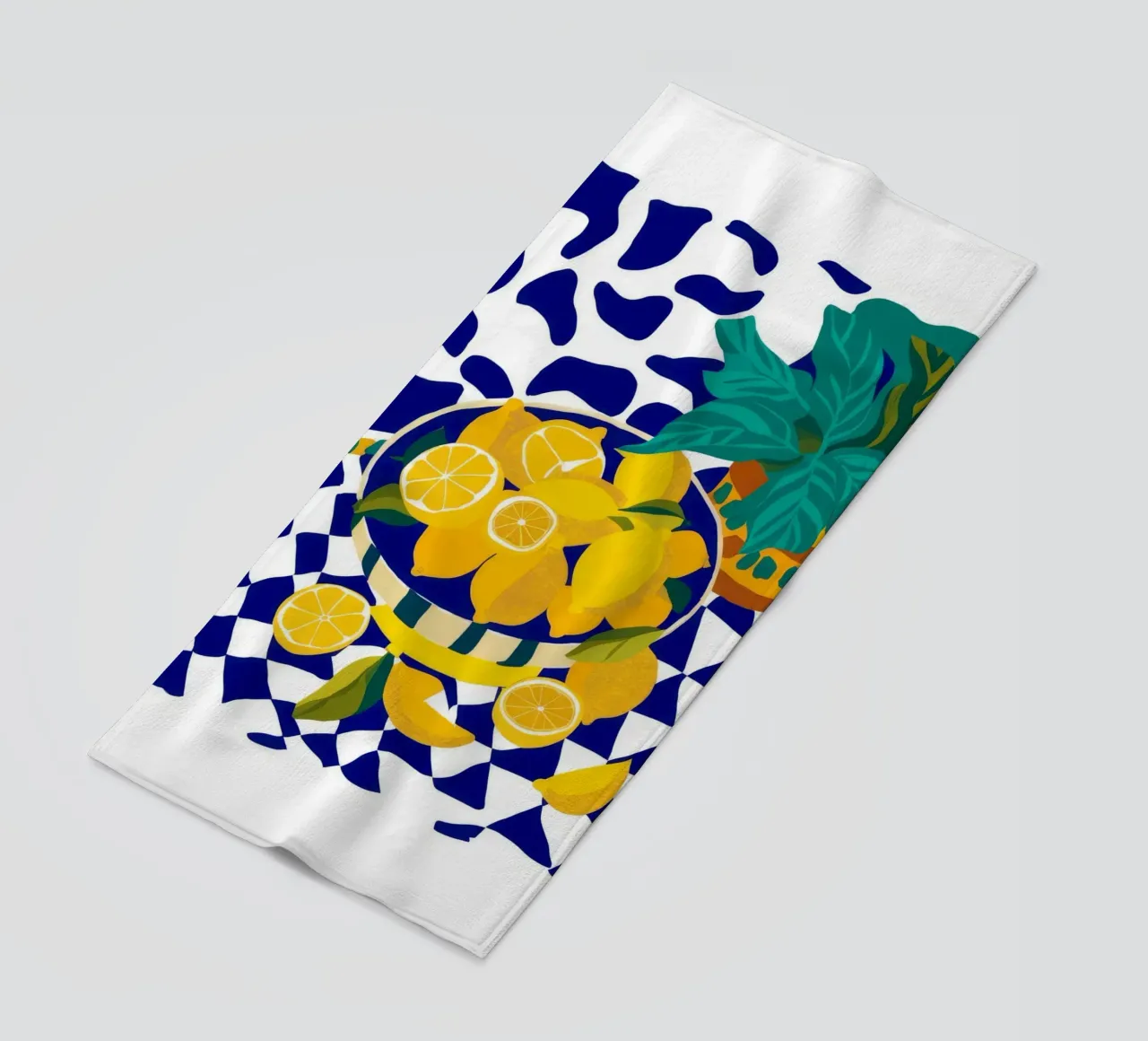 Lemon Pop Art telo mare da Silk Palette
