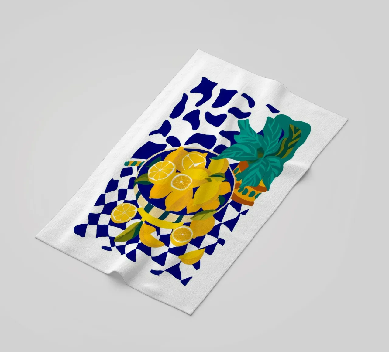 Lemon Pop Art telo mare da Silk Palette