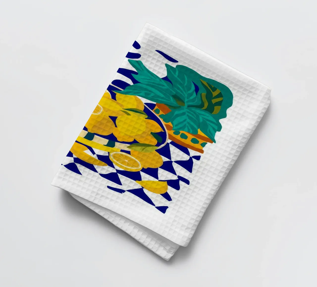 Lemon Pop Art canovaccio da cucina da Silk Palette