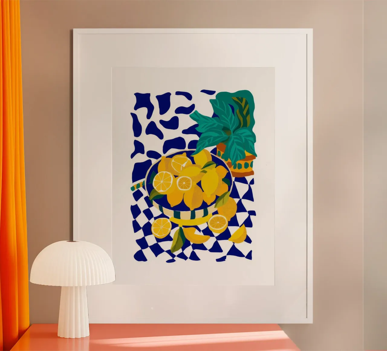 Zitrone Pop Art Poster von Silk Palette