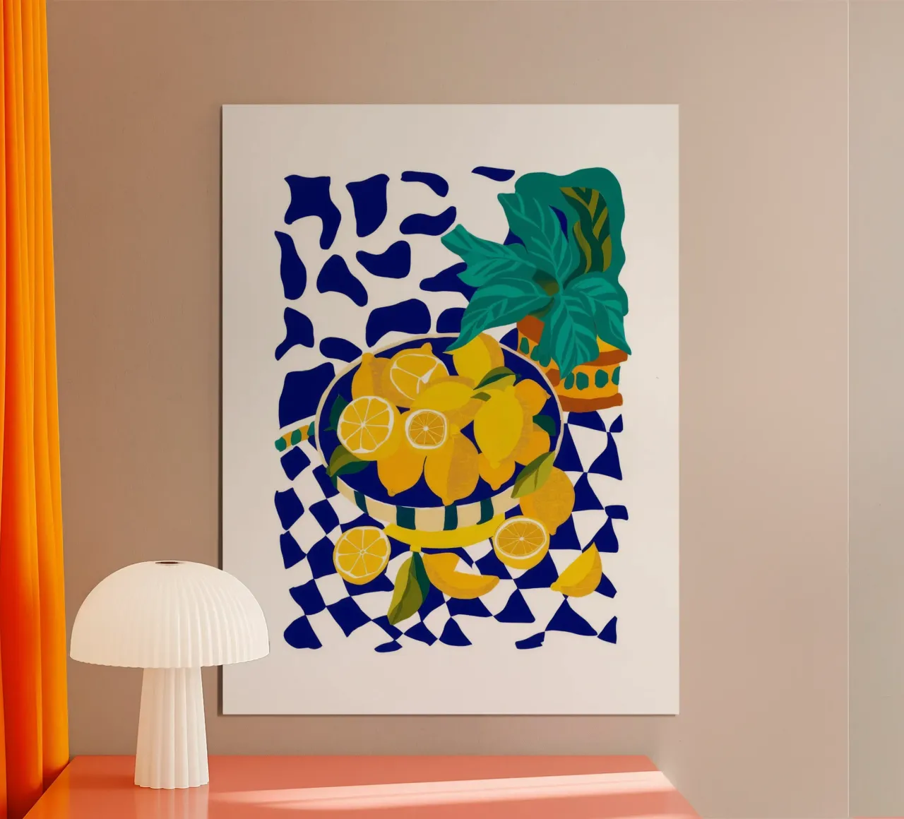 Zitrone Pop Art Poster von Silk Palette