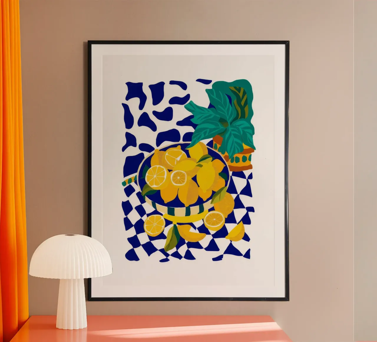 Zitrone Pop Art Poster von Silk Palette