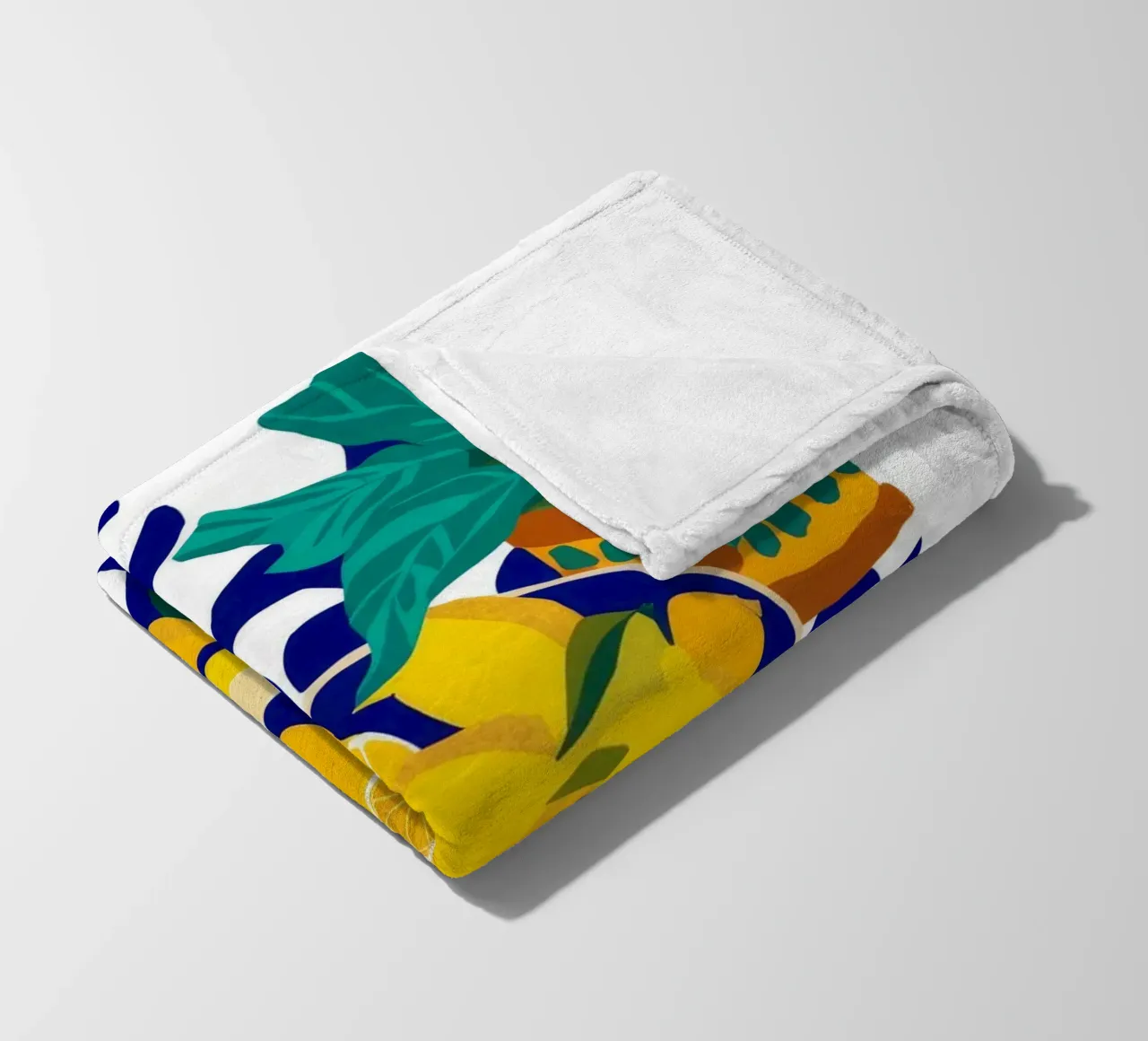 Zitrone Pop Art Fleecedecke von Silk Palette