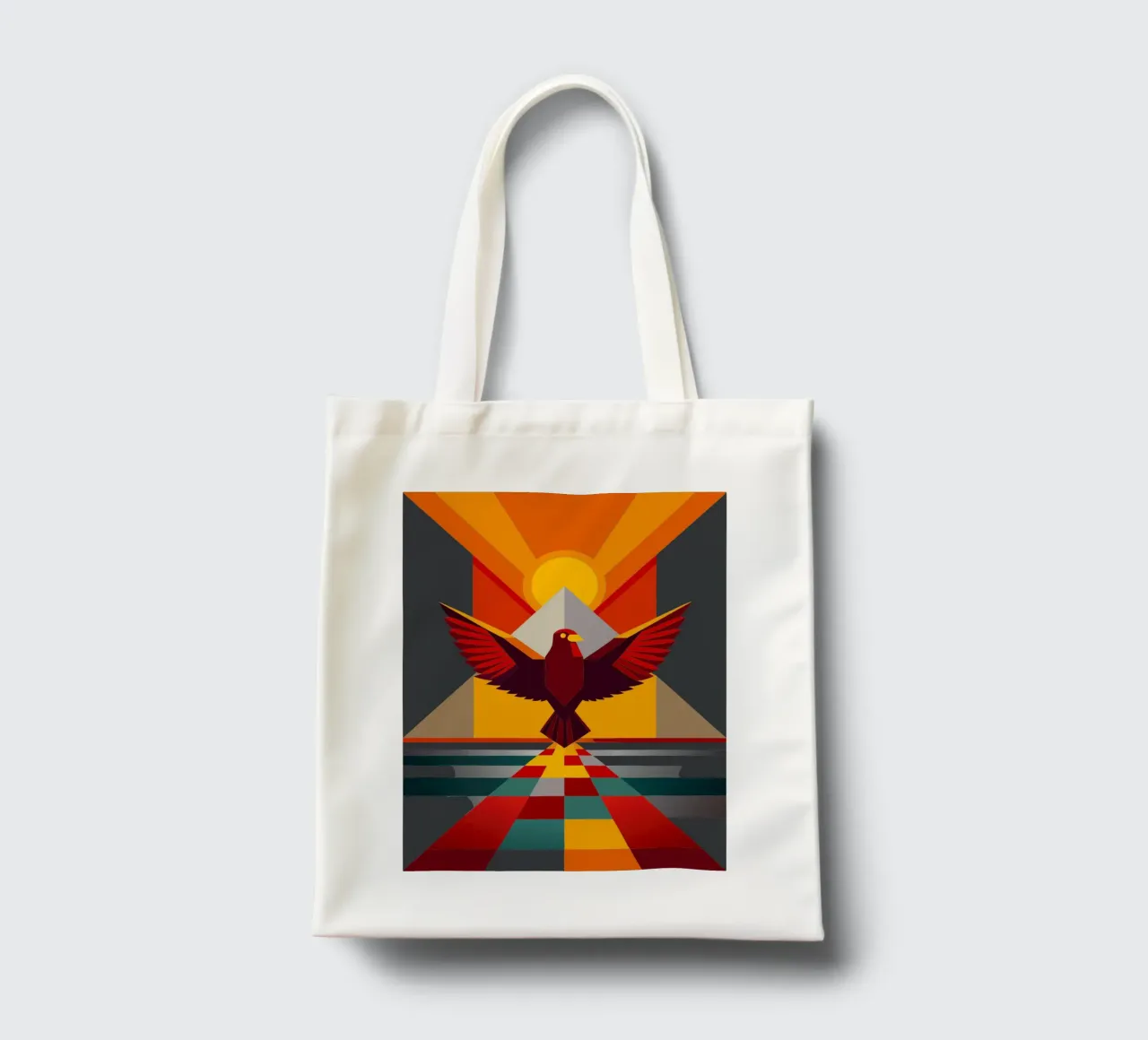 eagle vector art drawing tote bag by alghonee