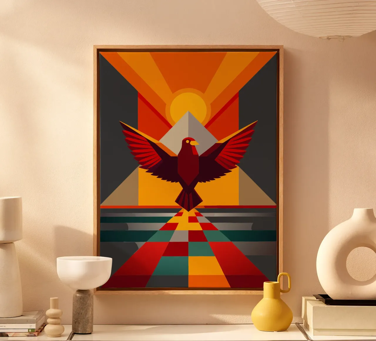 adelaar vector kunst tekening canvas met Baklijst van alghonee