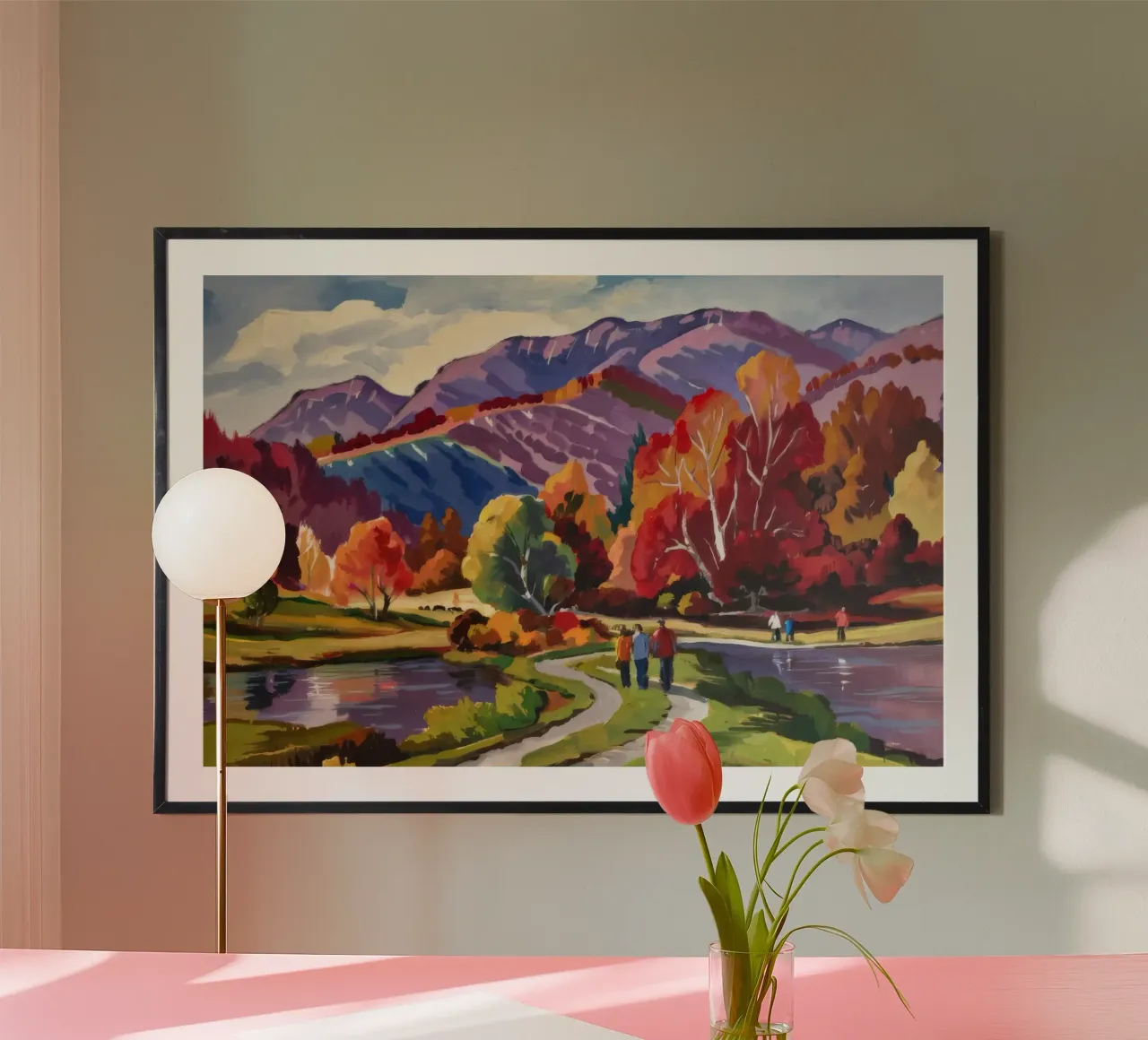 Specchio del lago d'autunno carta hahnemühle da Celestial Harmony