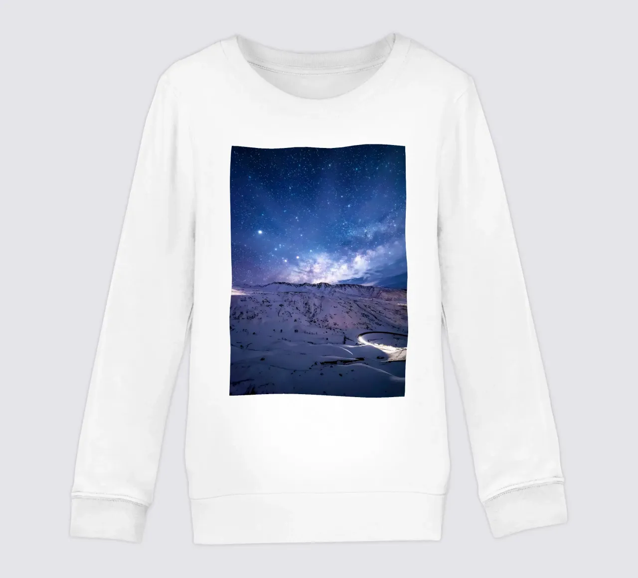 nightscape road light trail kids sweatshirt by space words