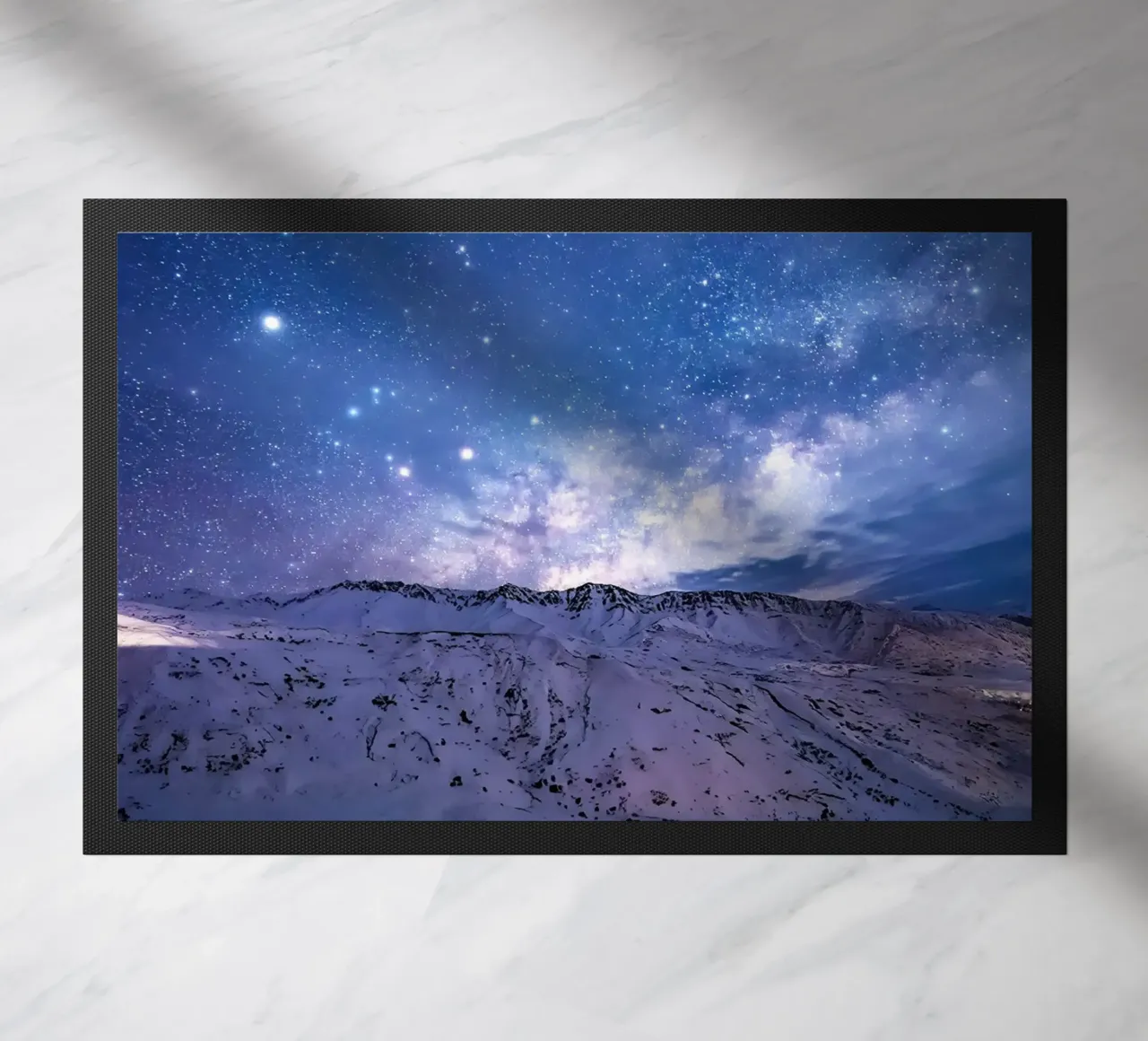 paesaggio notturno strada sentiero luminoso zerbino da space words