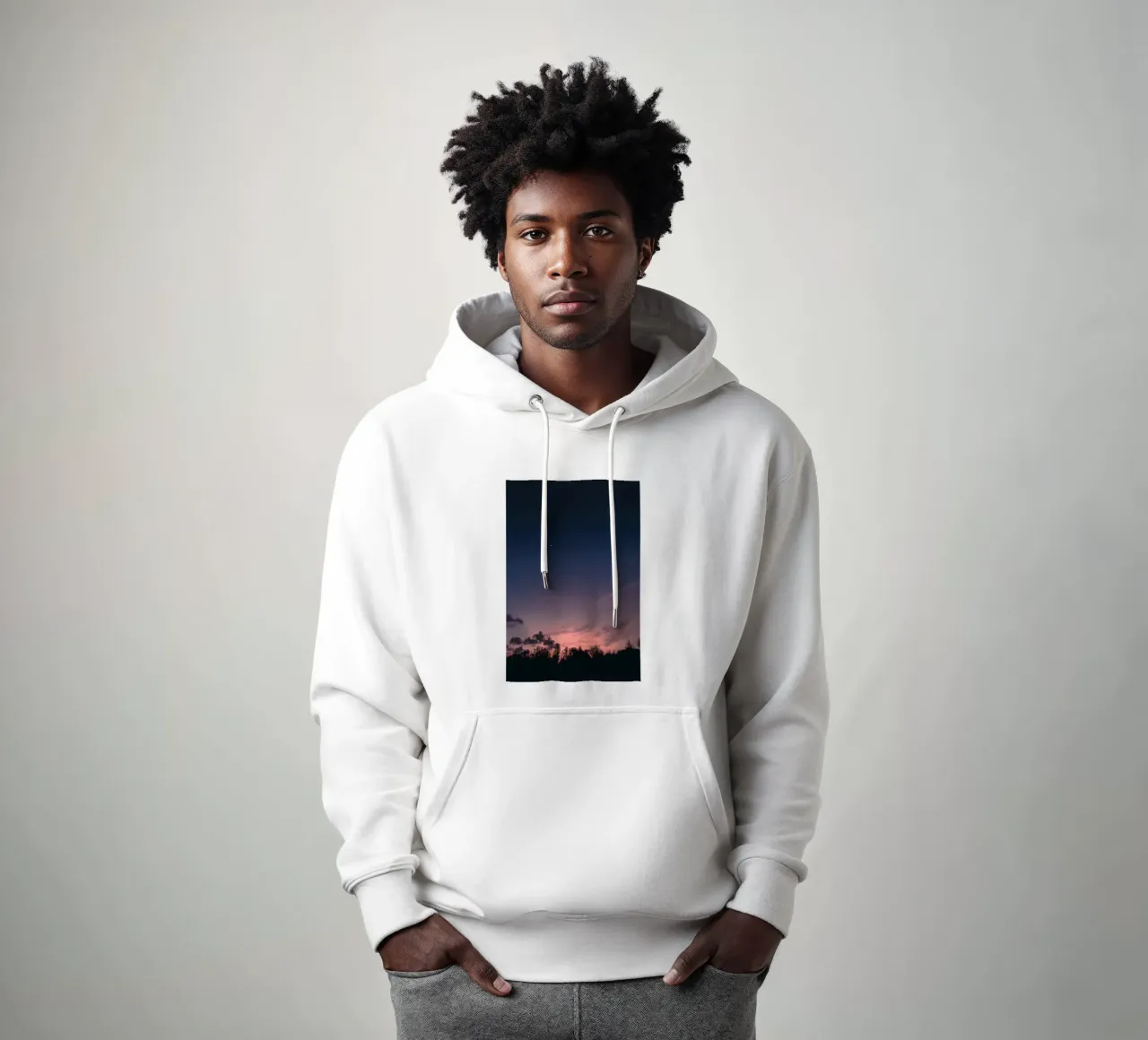 schaduwen avond hoodie van space words