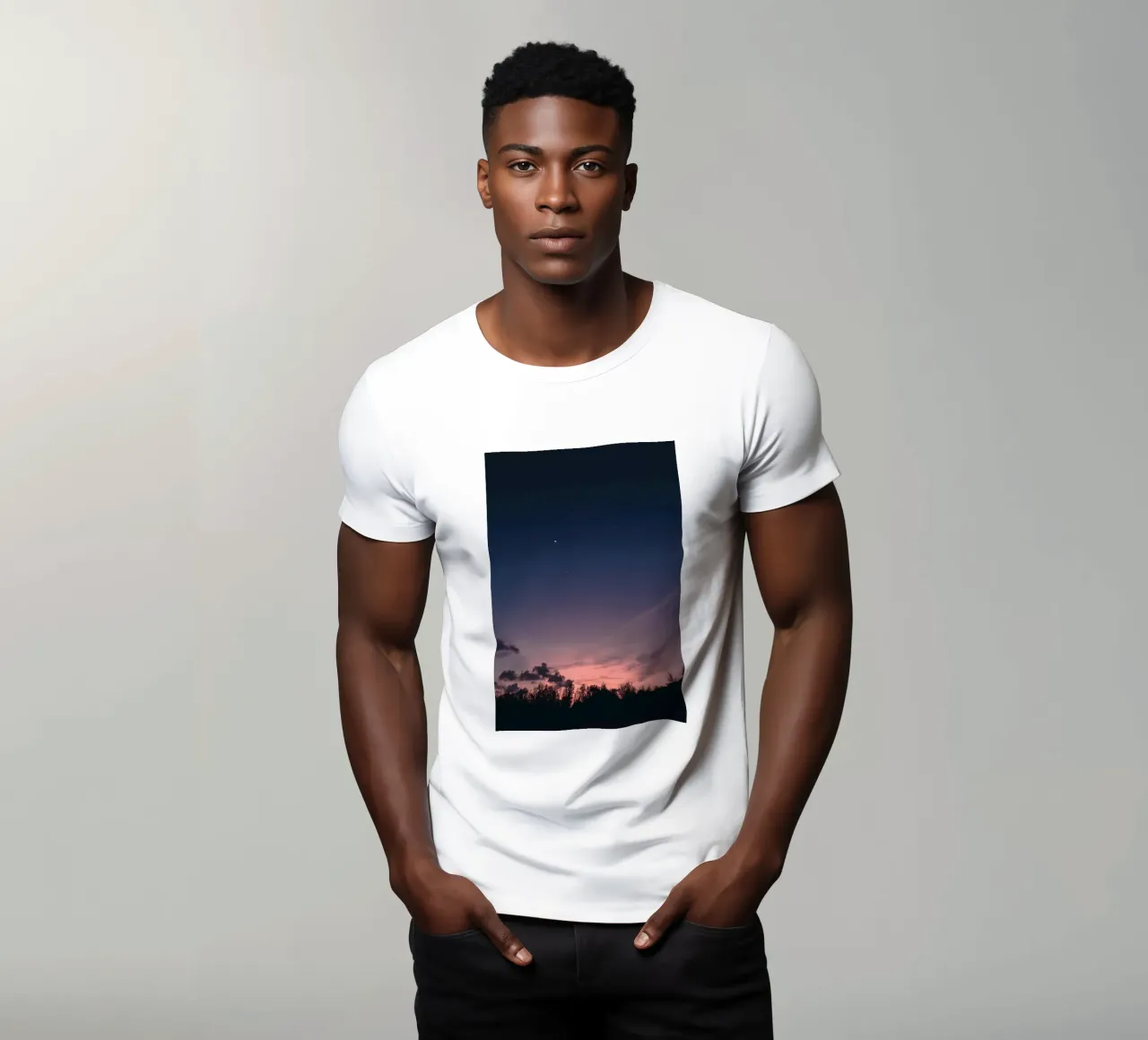 schaduwen avond t-shirt van space words