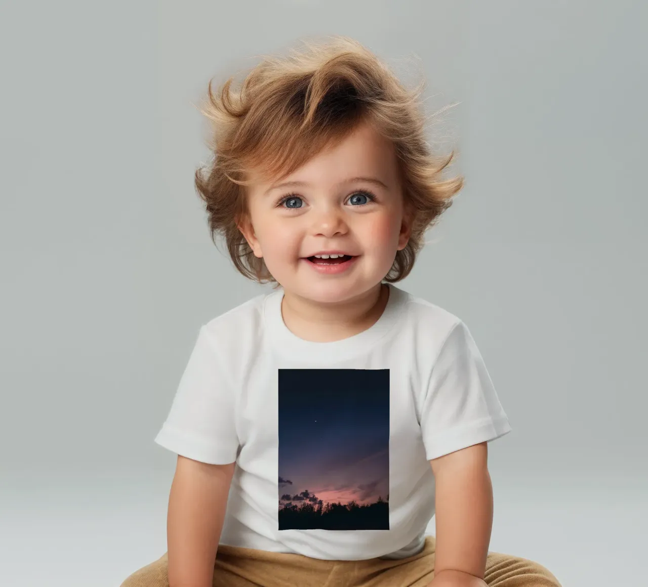 schaduwen avond baby t-shirt van space words