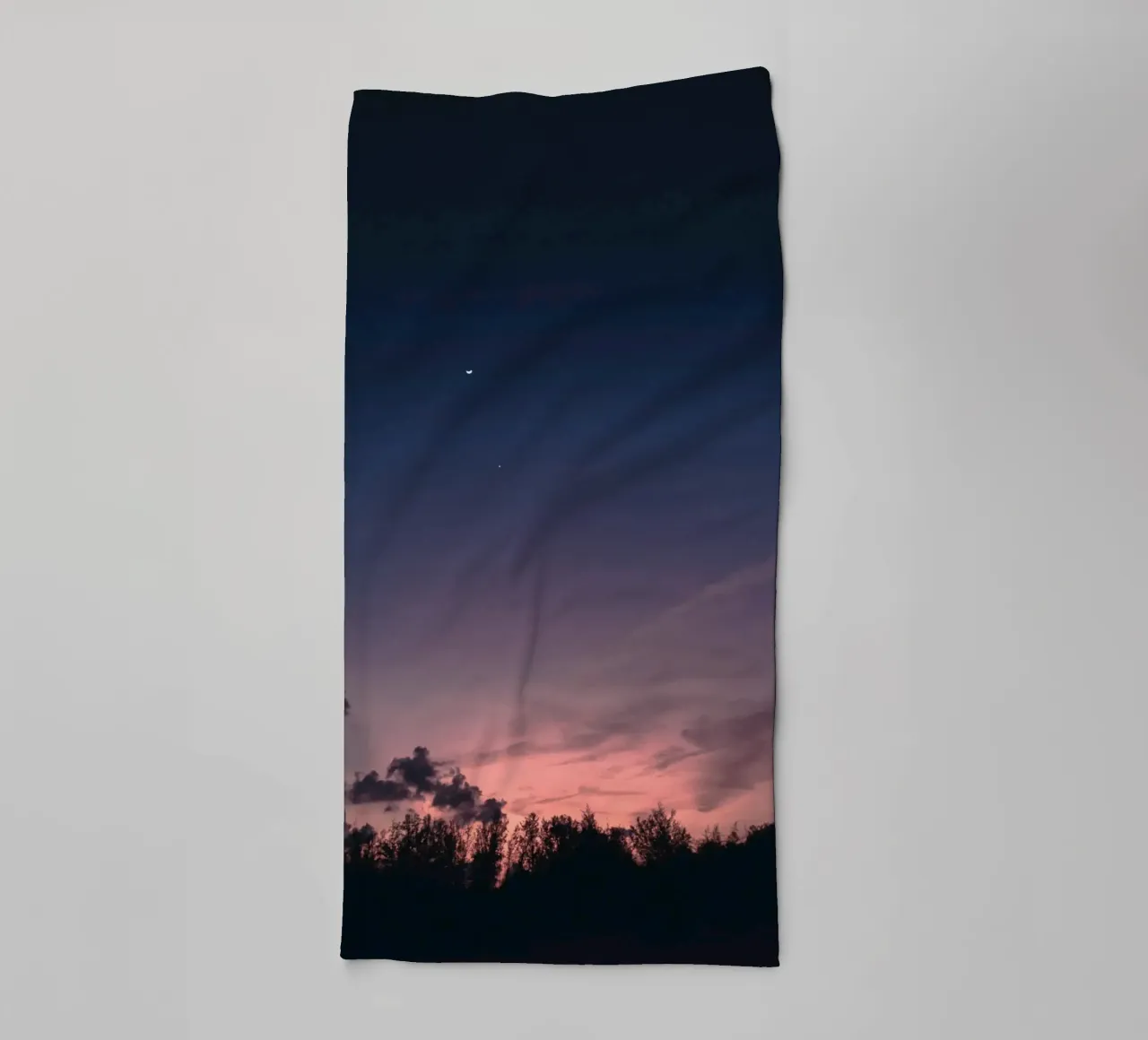ombre sera asciugamano da bagno da space words