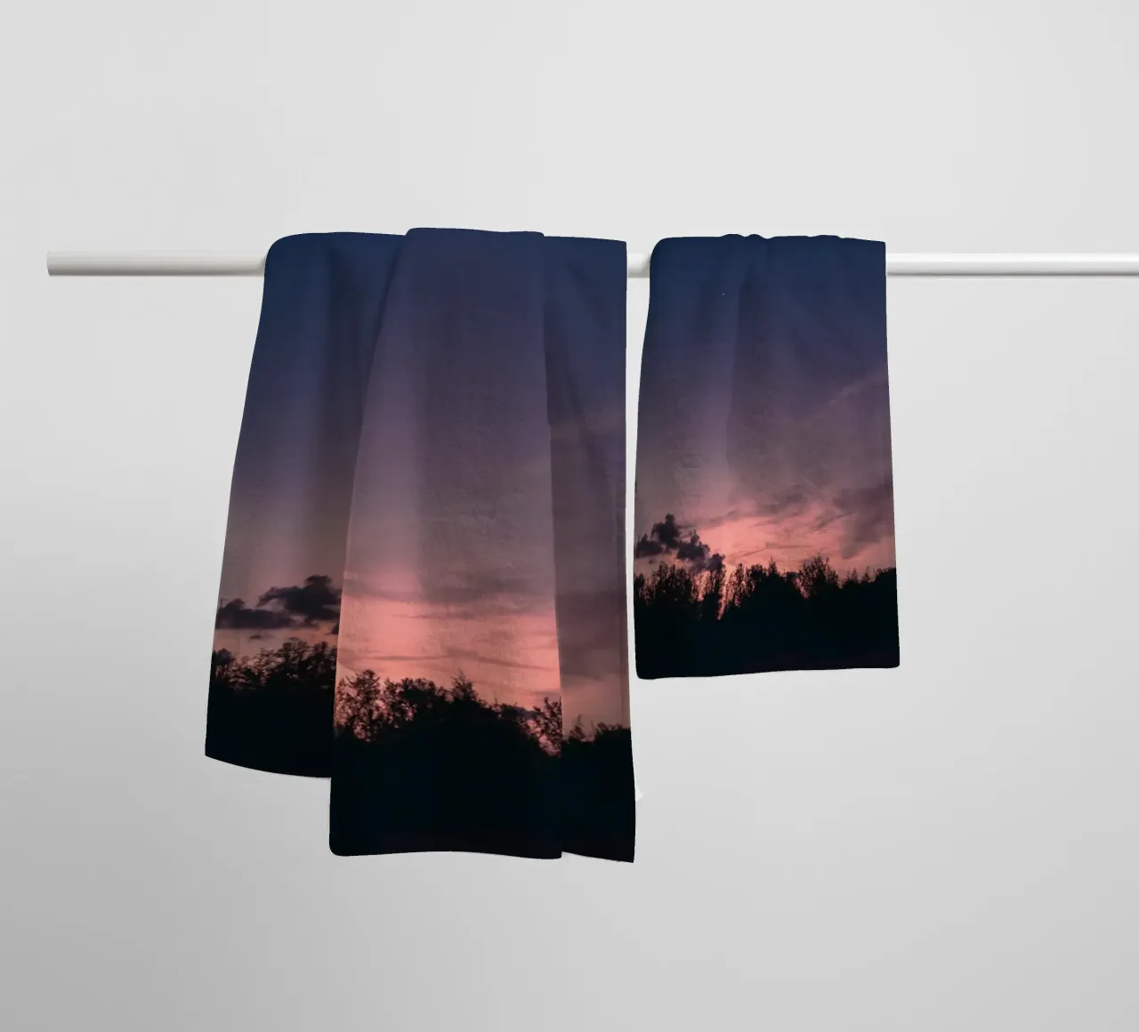 ombre sera asciugamano da bagno da space words