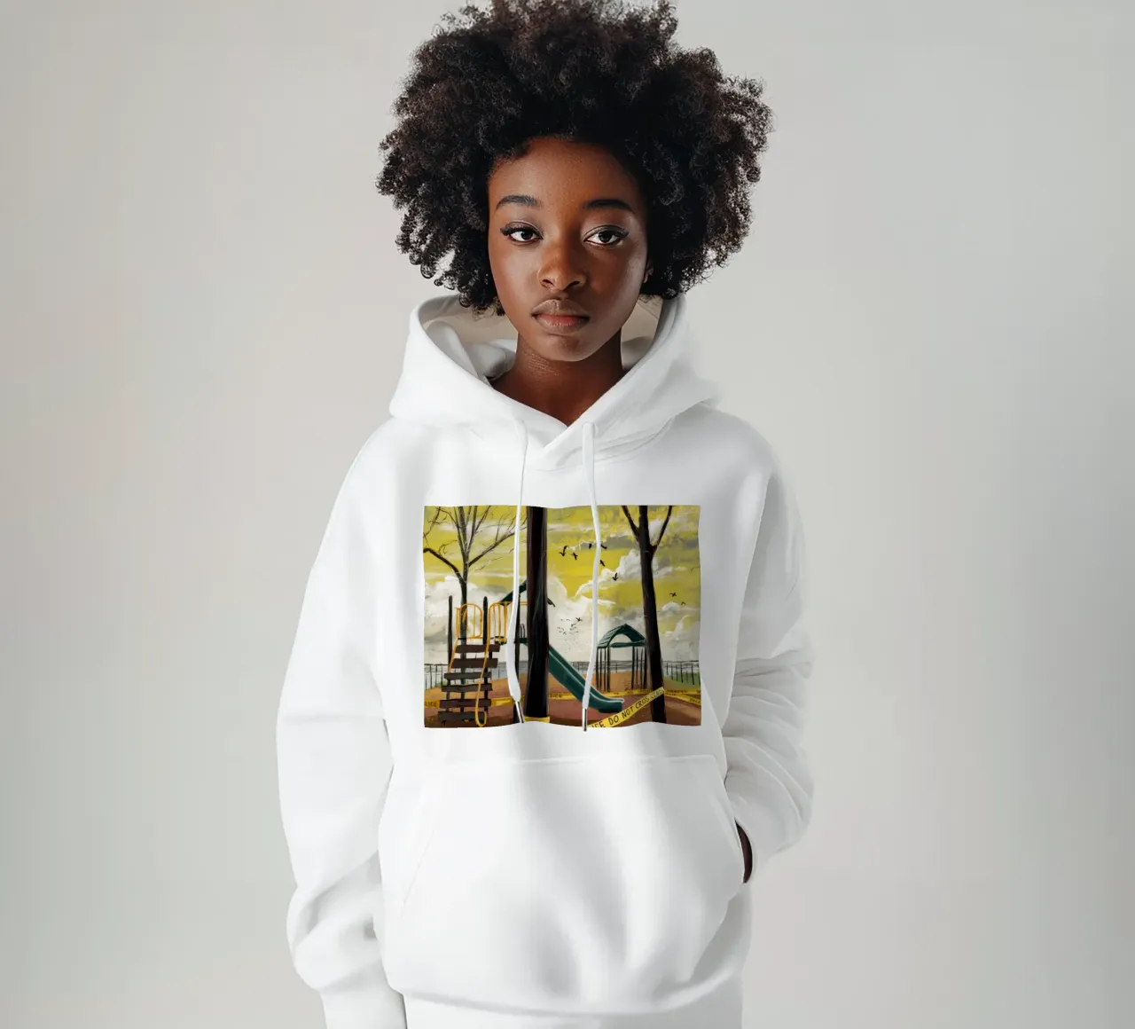 Parco giochi in inverno felpa con cappuccio da Silk Palette