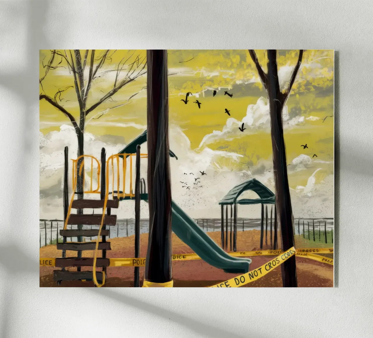 Parco giochi in inverno plexiglass da Silk Palette
