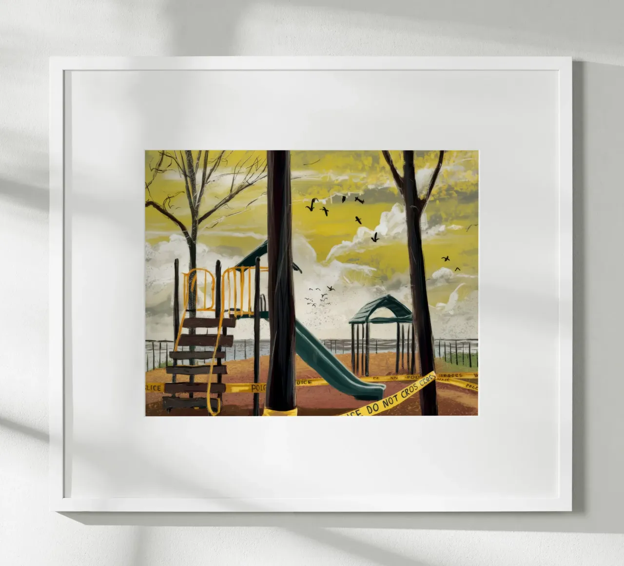 Parco giochi in inverno carta hahnemühle da Silk Palette