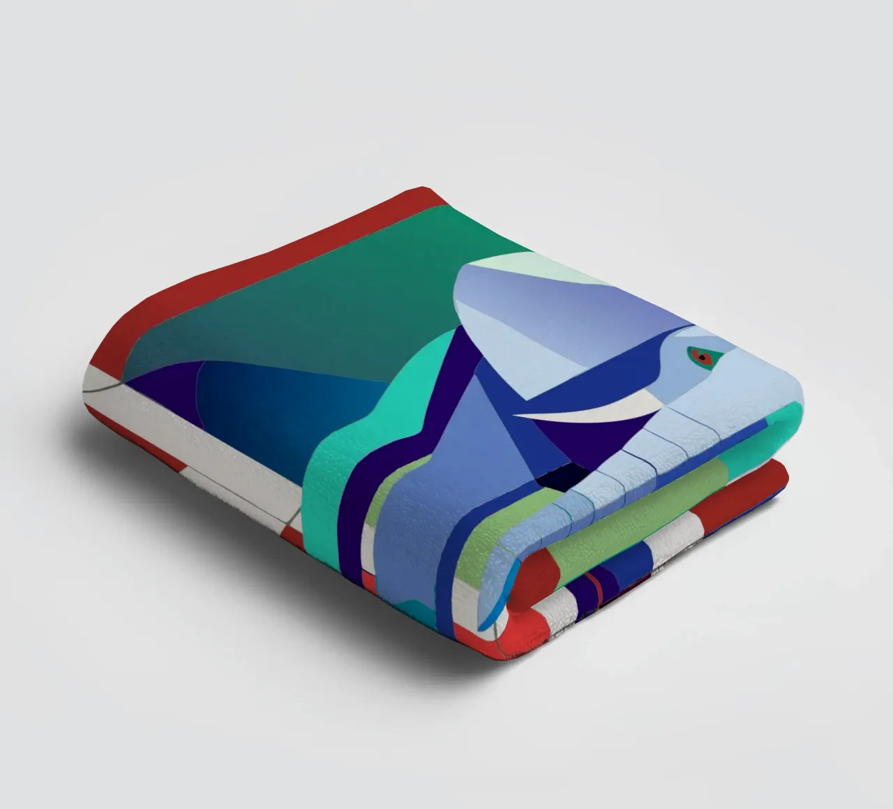 elephant vector drawing art towel by alghonee