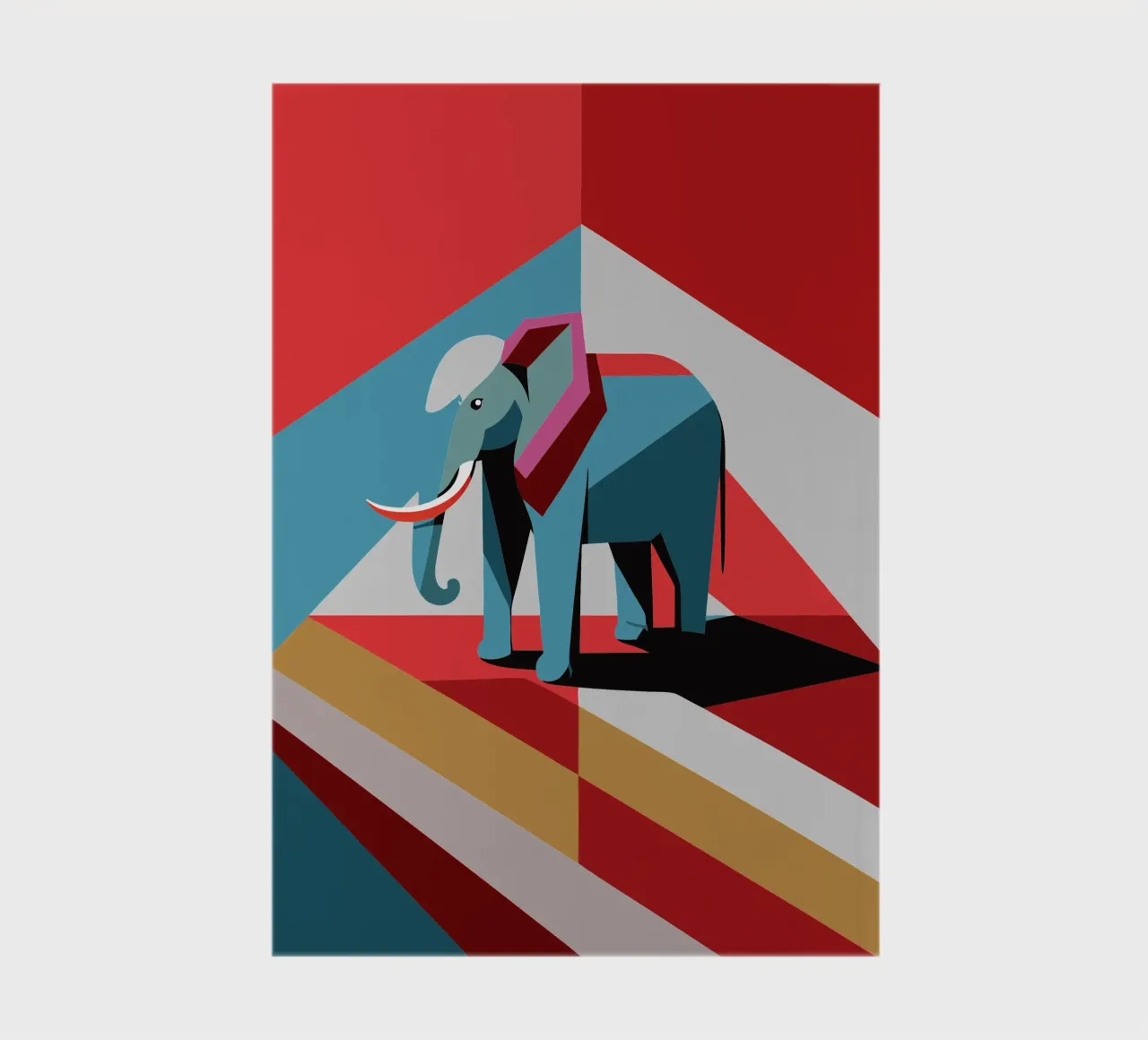 elephant vector art drawing notebook by alghonee