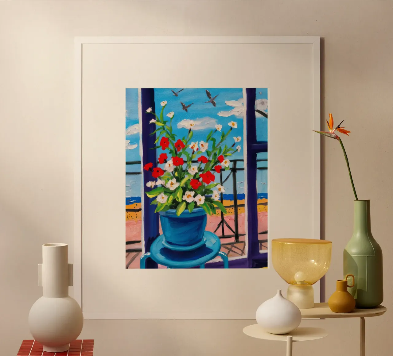 Gerani da balcone ad alta quota poster da Silk Palette