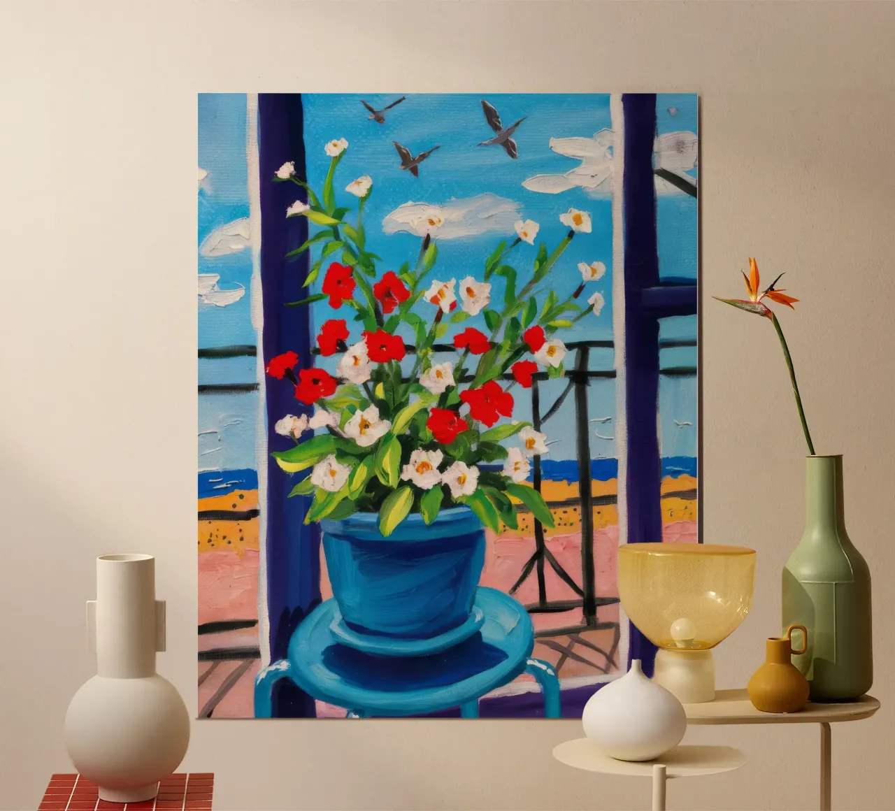 Gerani da balcone ad alta quota poster da Silk Palette