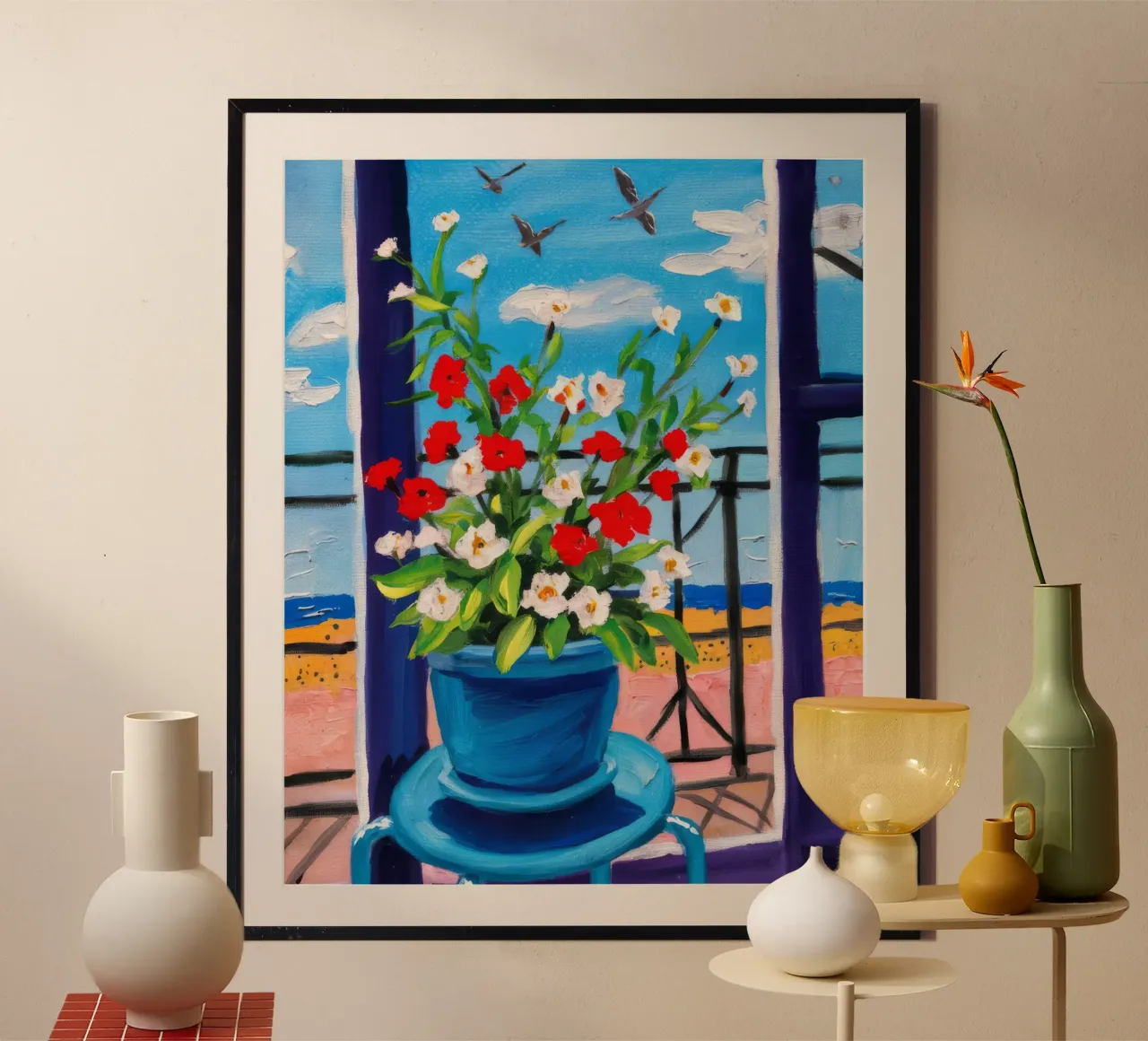 Gerani da balcone ad alta quota poster da Silk Palette