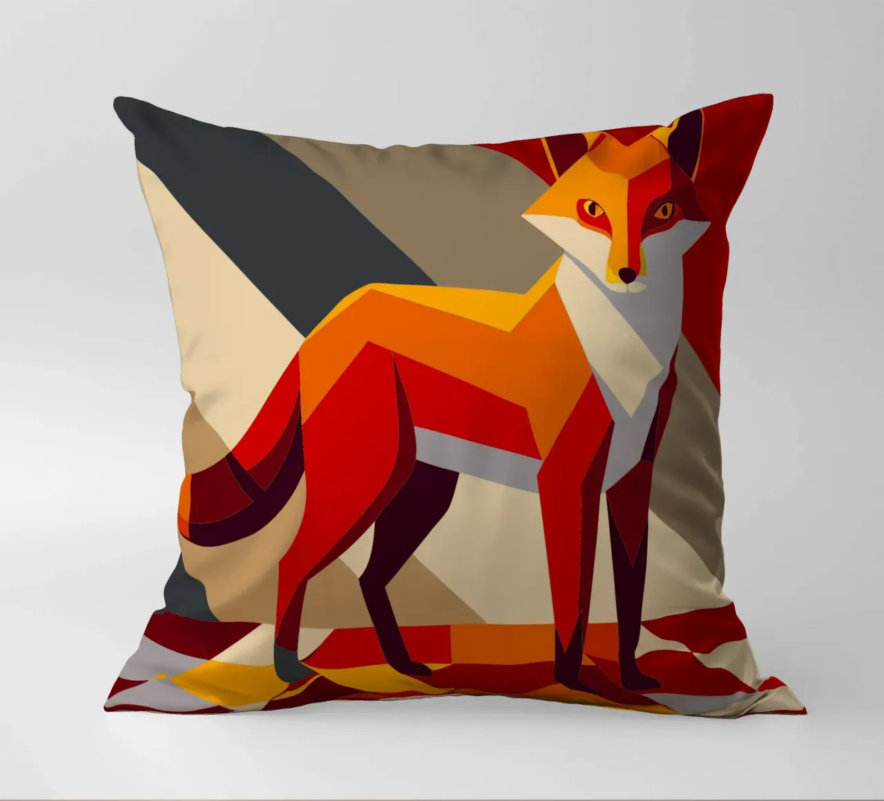 fuchs vektor kunst zeichnung Kissen von alghonee