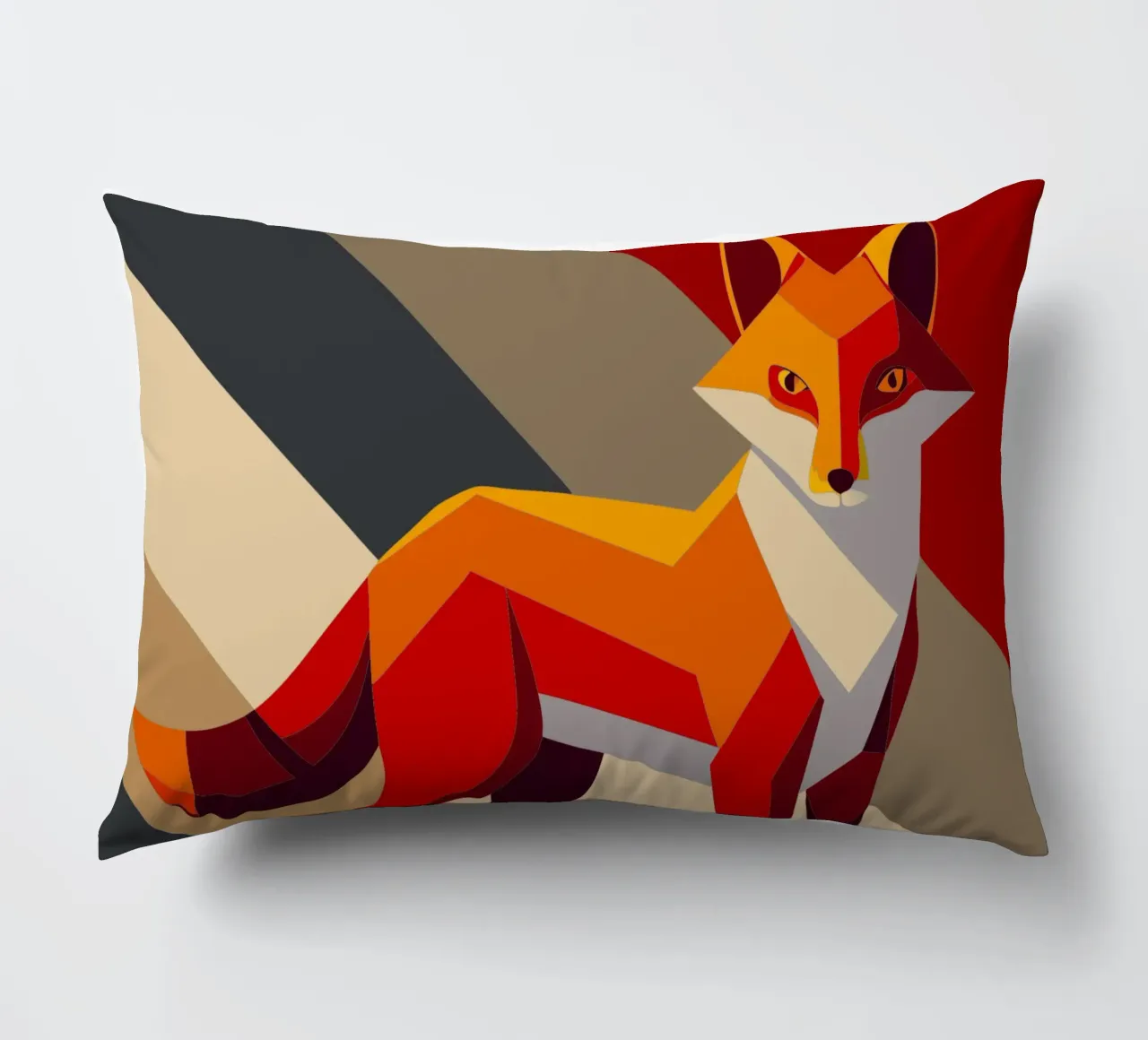 fuchs vektor kunst zeichnung Kissen von alghonee