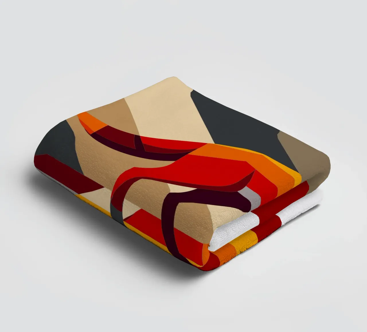 fox vector art drawing towel by alghonee
