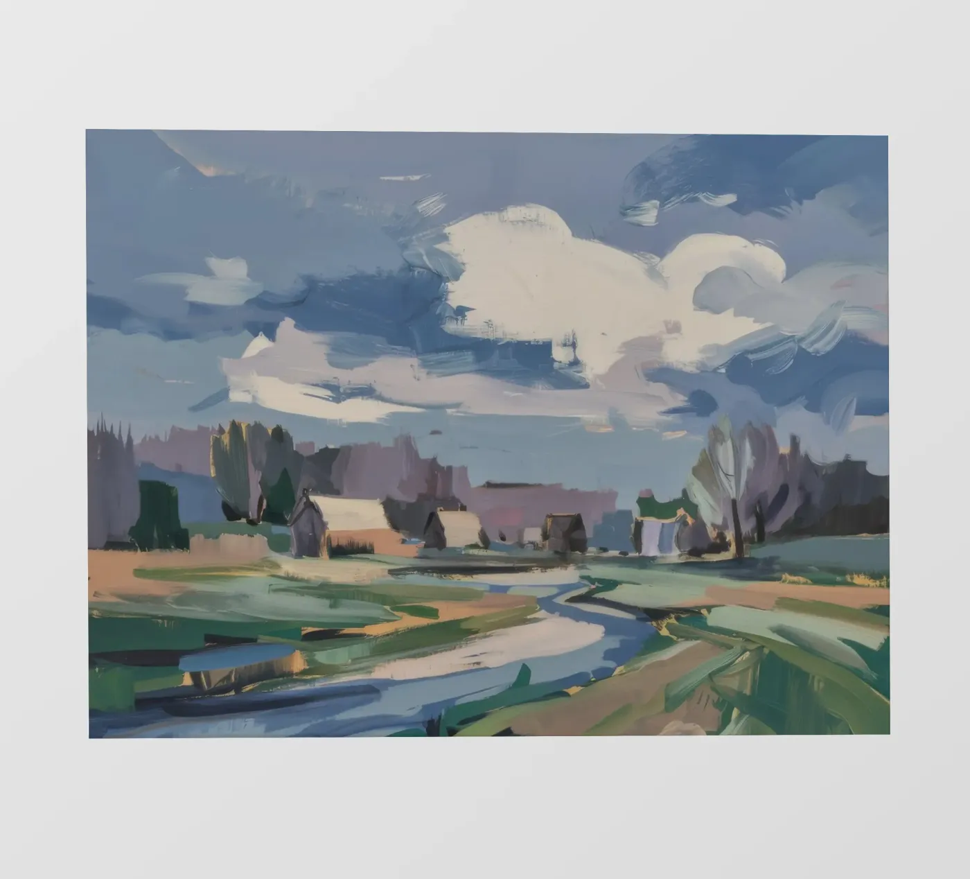 Winterveld fotobehang van Celestial Harmony