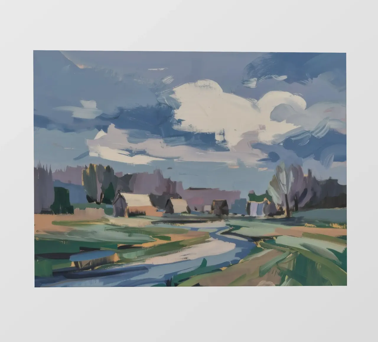 Winterveld fotobehang van Celestial Harmony