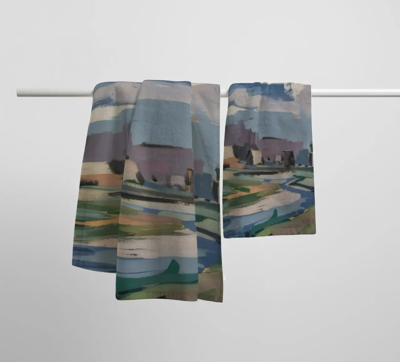 Hiver du champ d'expansion serviette de bain de Celestial Harmony
