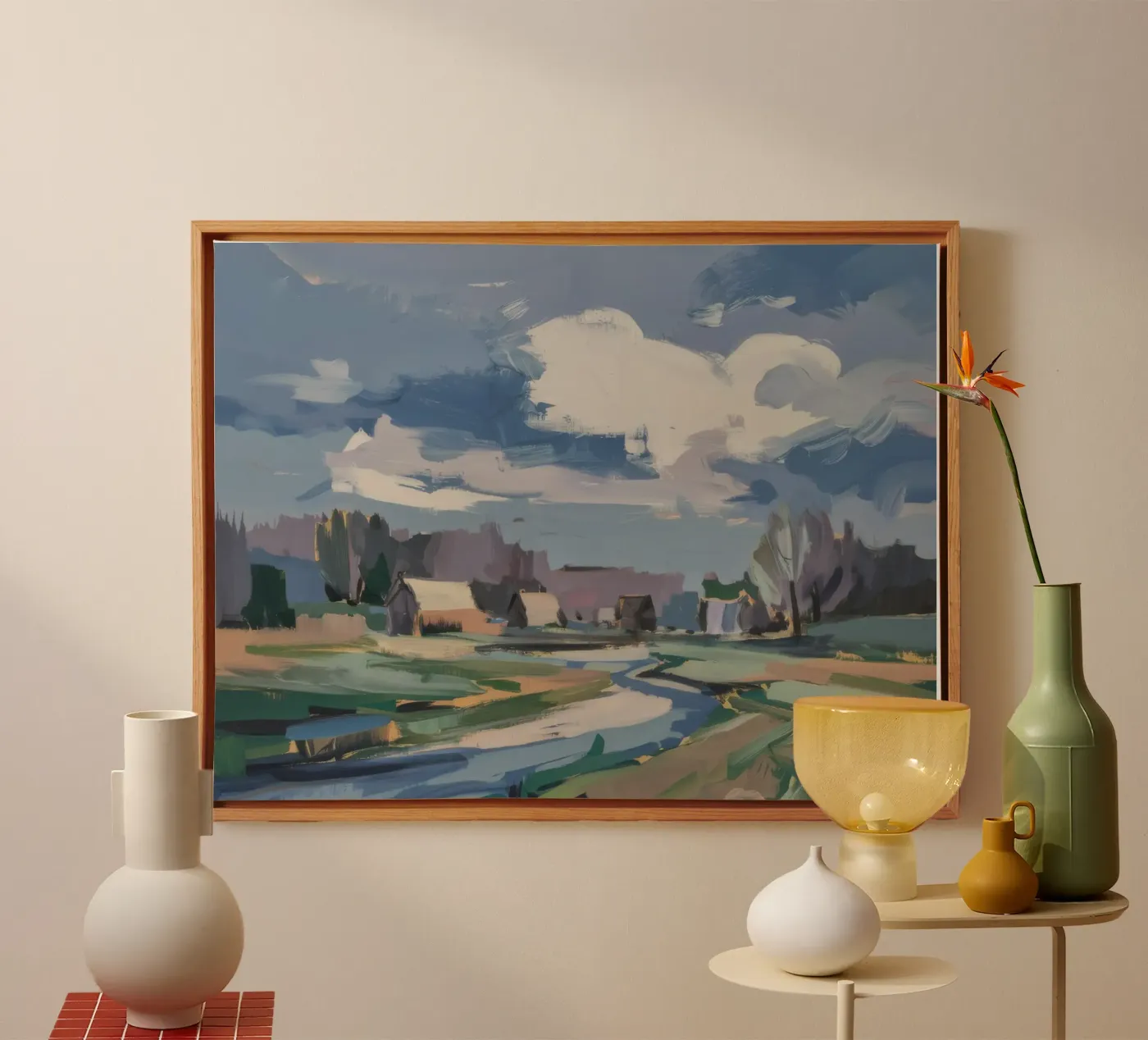 Winterveld canvas van Celestial Harmony