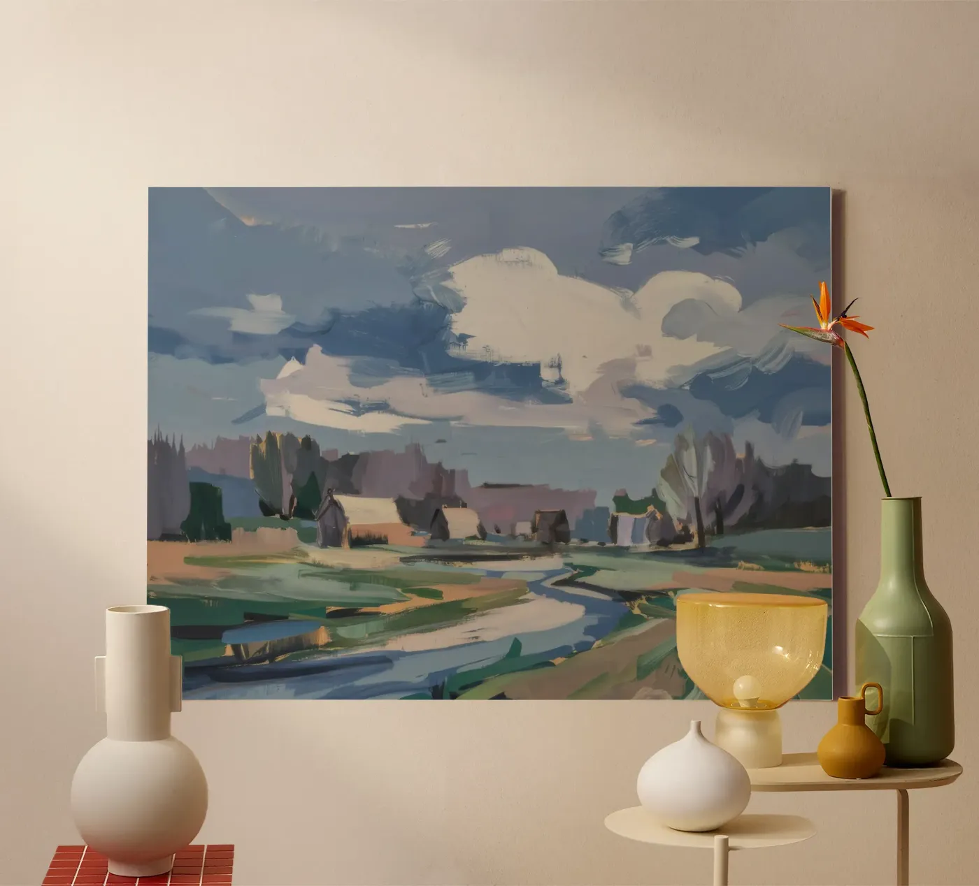 Winterveld canvas van Celestial Harmony