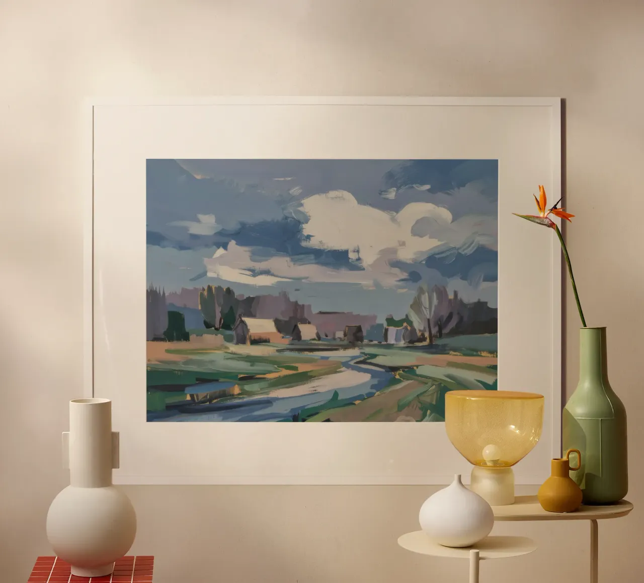 Winterveld poster van Celestial Harmony