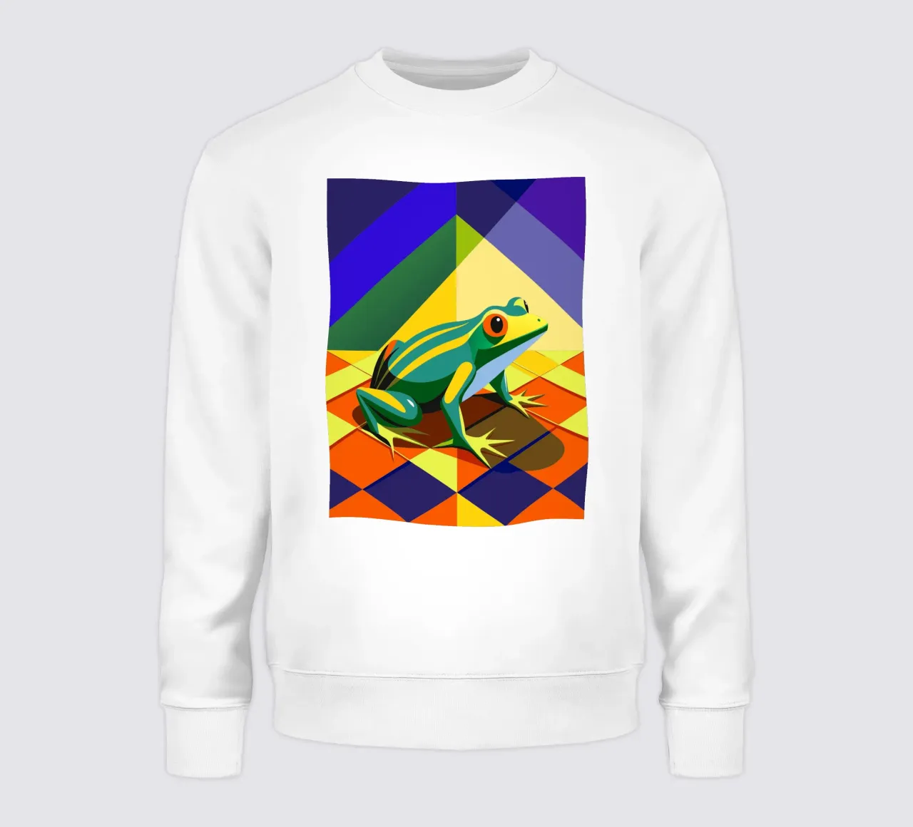 rana dibujo vectorial sudadera de alghonee