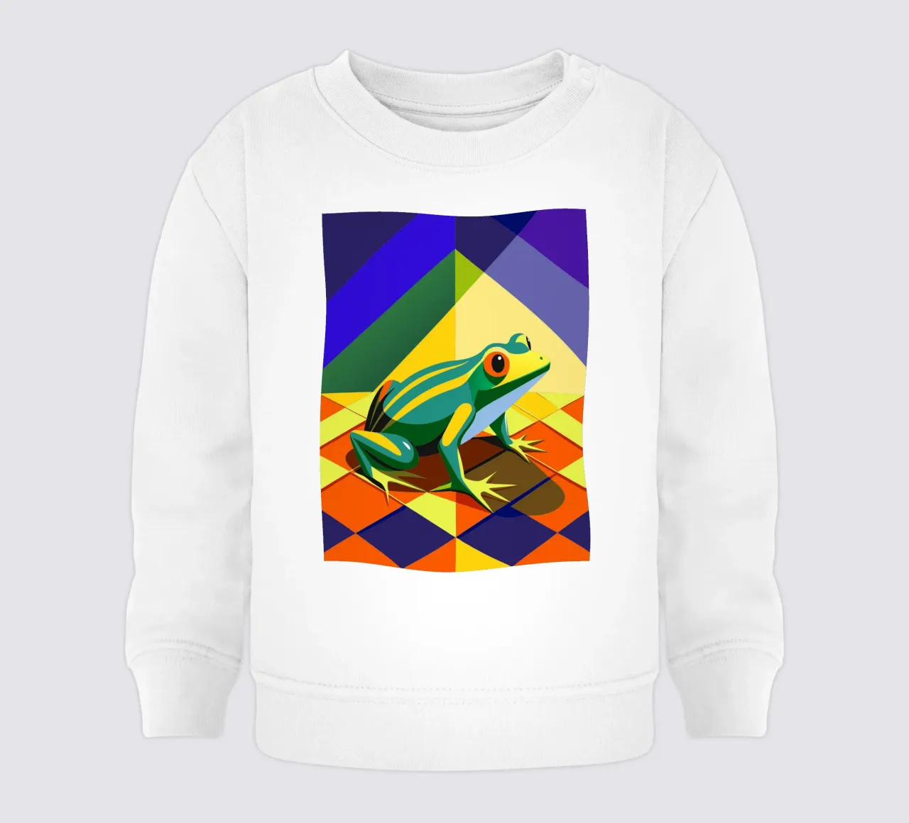 rana dibujo vectorial sudadera de bebé de alghonee