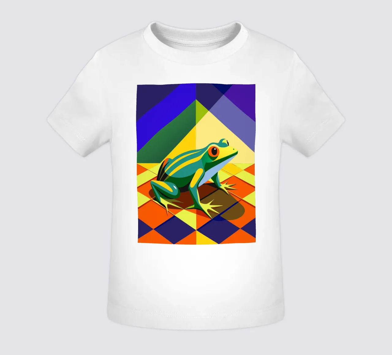 frog vector art drawing baby t-shirt by alghonee