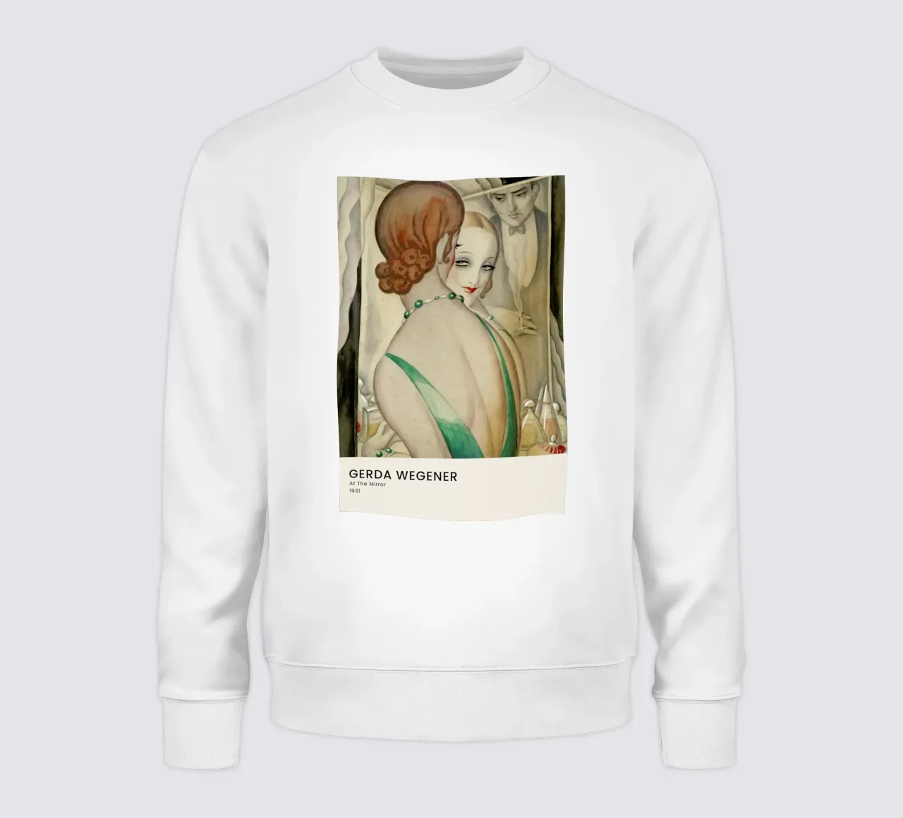 Gerda Wegener - At The Mirror felpa da Vintage by JUNIQE