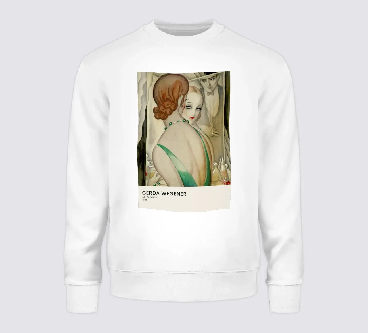 Gerda Wegener - At The Mirror sudadera de Vintage by JUNIQE