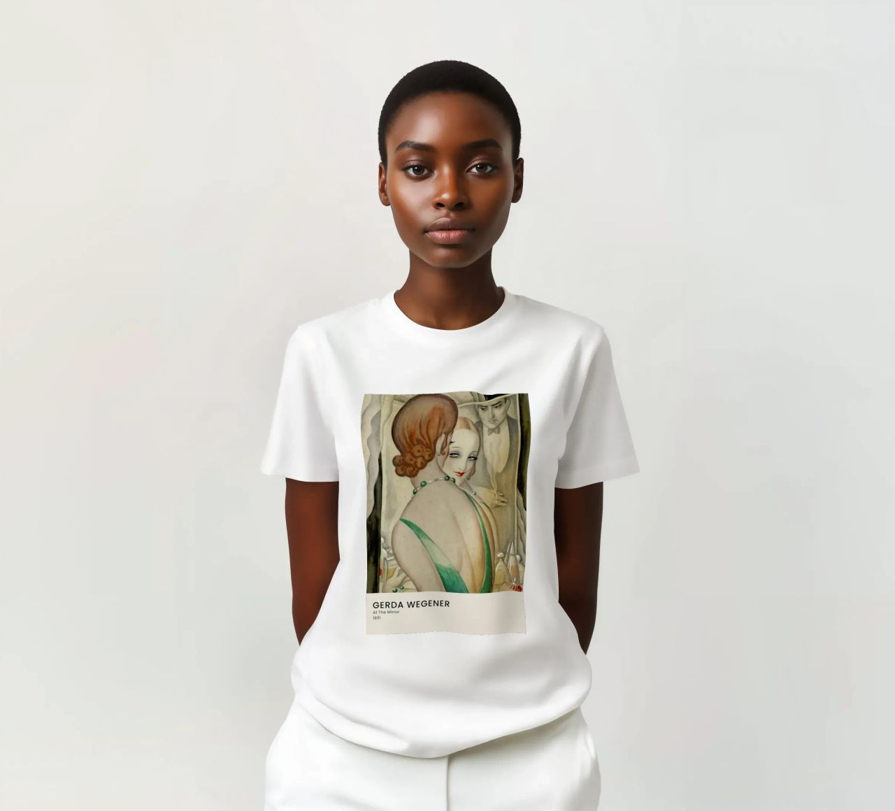 Gerda Wegener - At The Mirror t-shirt da Vintage by JUNIQE