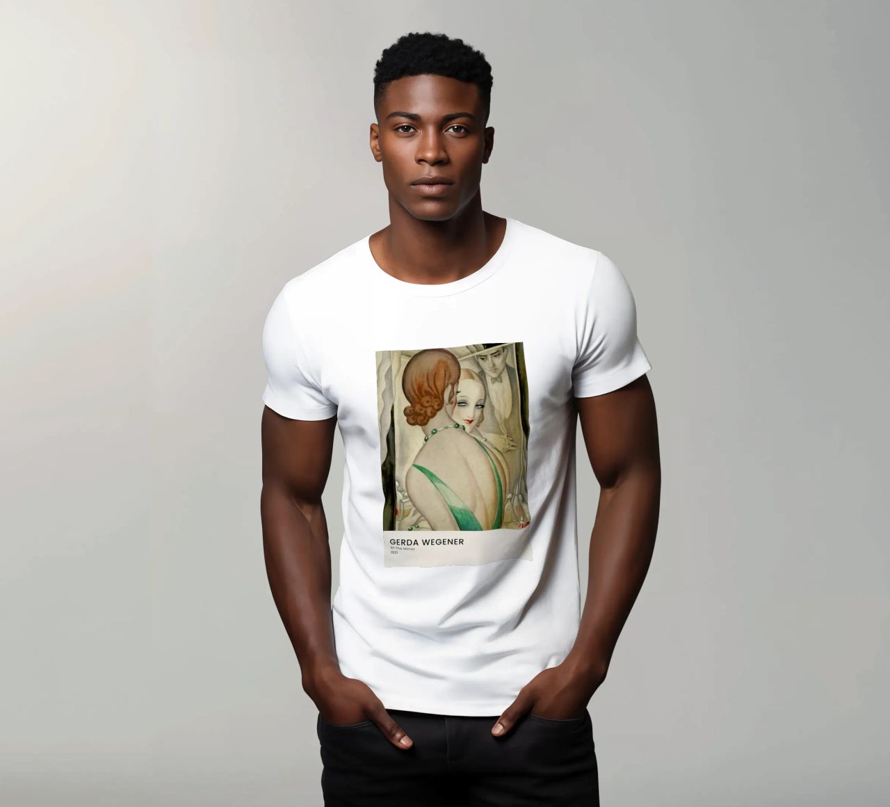 Gerda Wegener - At The Mirror t-shirt da Vintage by JUNIQE