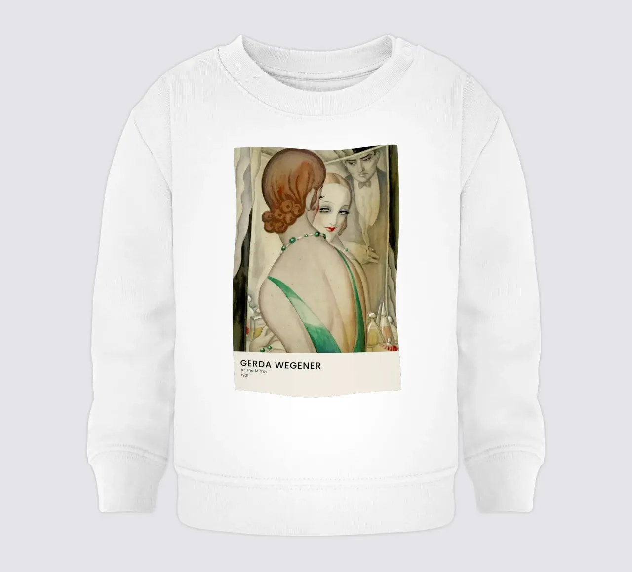 Gerda Wegener - At The Mirror sudadera de bebé de Vintage by JUNIQE