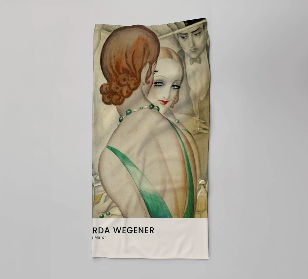 Gerda Wegener - At The Mirror asciugamano da bagno da Vintage by JUNIQE