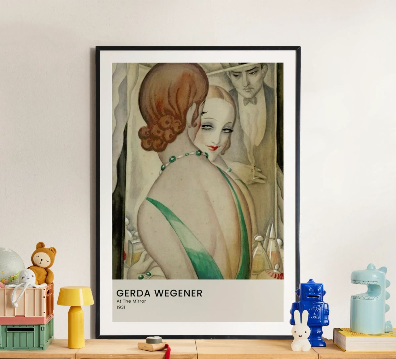 Gerda Wegener - At The Mirror carta hahnemühle da Vintage by JUNIQE