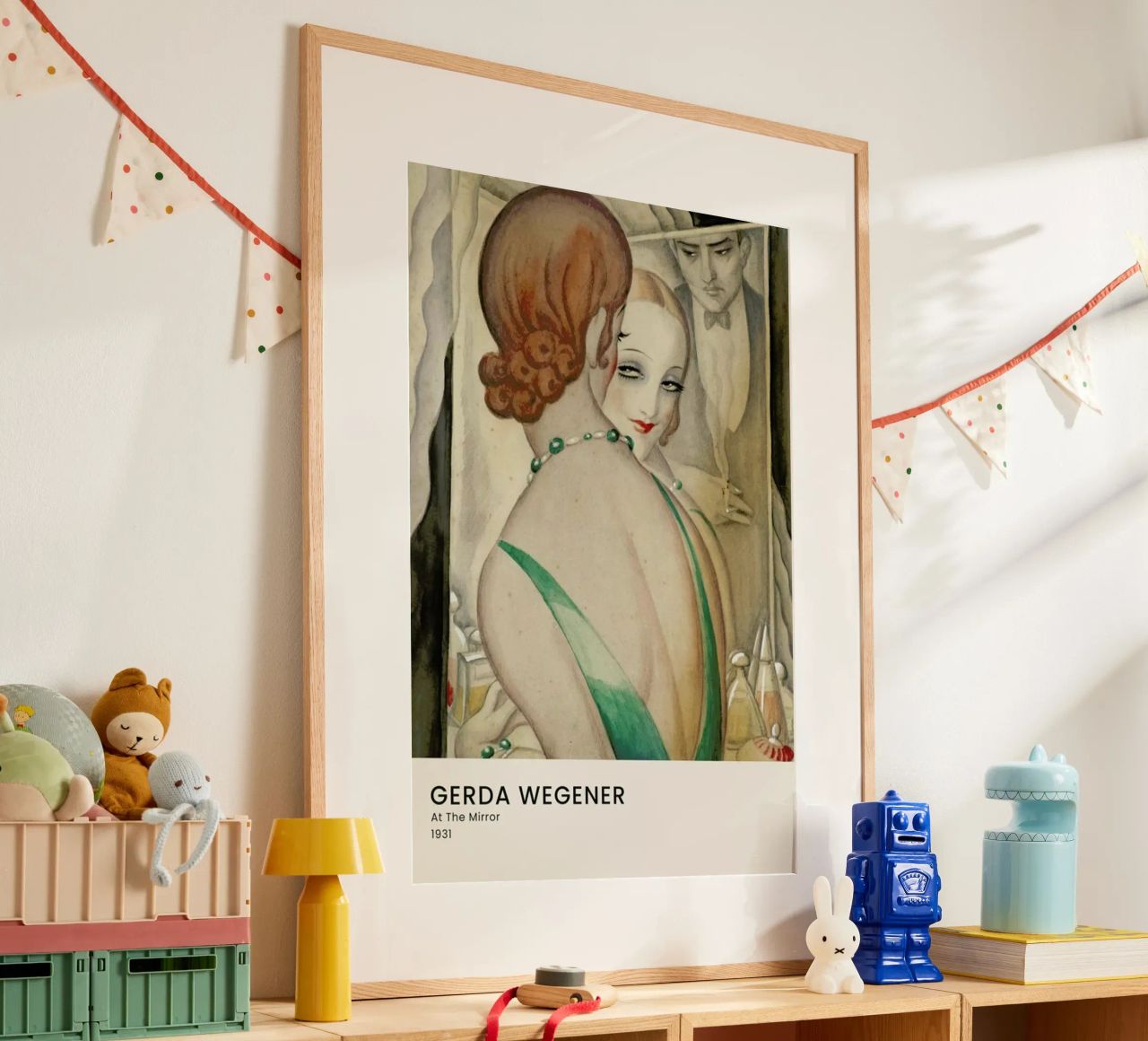 Gerda Wegener - At The Mirror carta hahnemühle da Vintage by JUNIQE